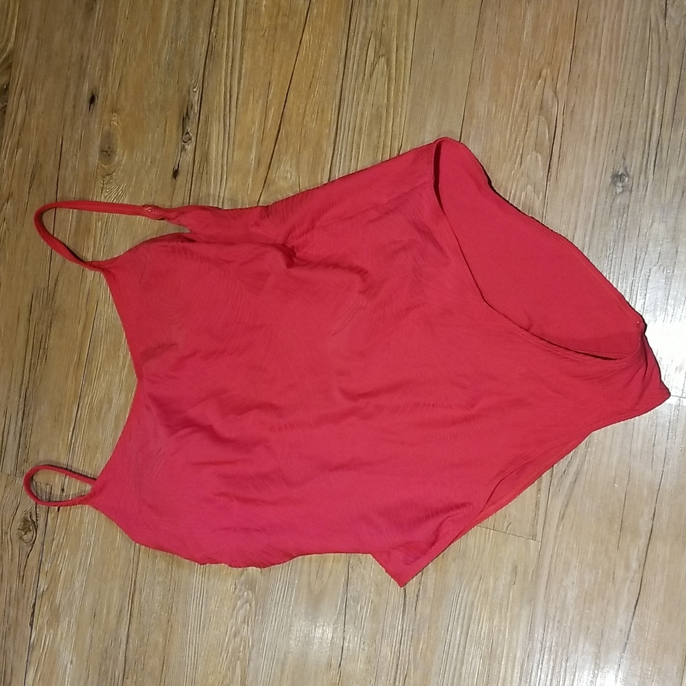 Sand and Sun Swimsuit red good condition  sz 18